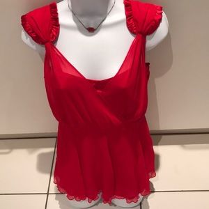 Mixit Red Tops.  Siz M